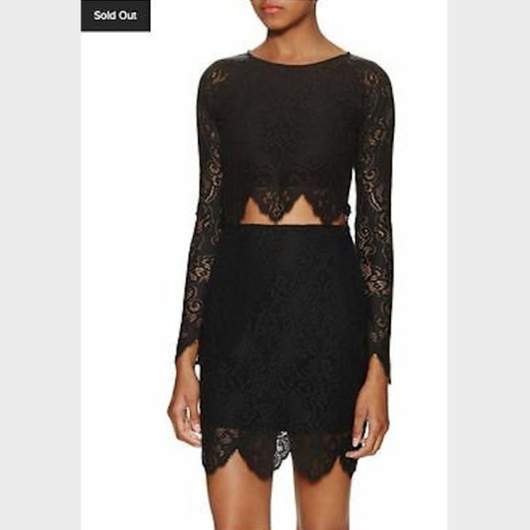 For Love And Lemons Dresses & Skirts - NWT For Love and Lemons Lace Set in Black